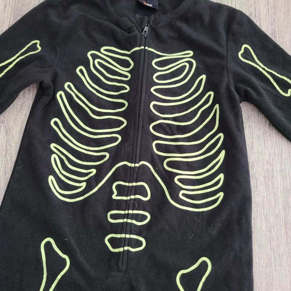 Halloween Hkyde & EEK! Boutique Toddler Kids Glow-in-the-Dark Skeleton PJ's 2T